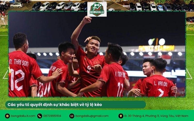 Các yếu tố quyết định sự khác biệt về tỷ lệ kèo